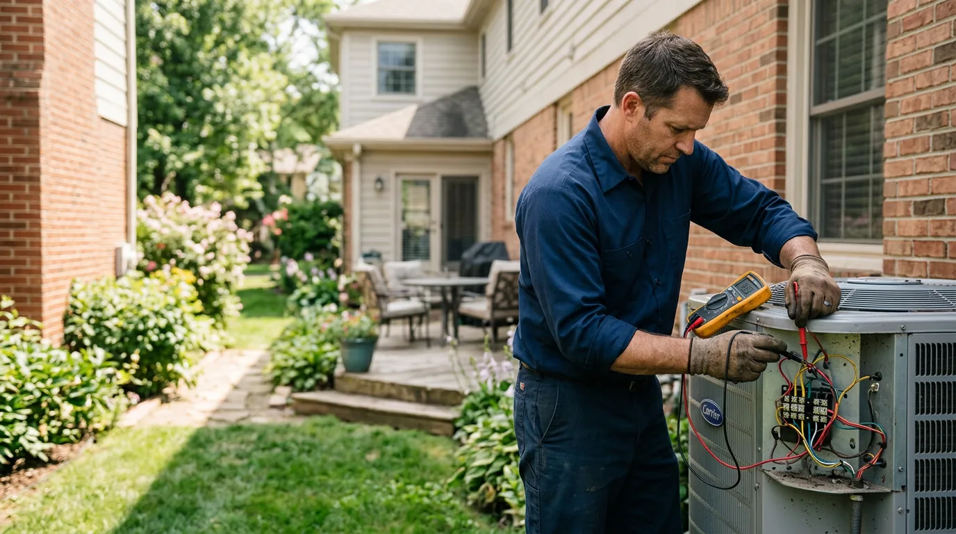 HVAC technician working near Bay Shore, NY